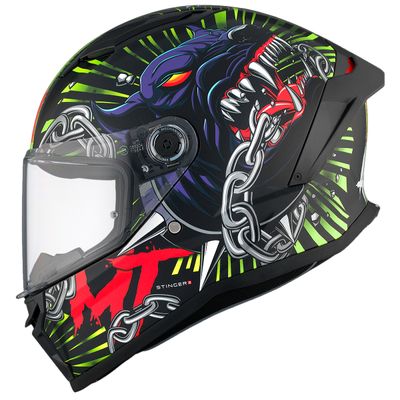 Capacete MT Stinger 2 Akin A3 Fosco